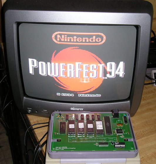 Nintendo Powerfest 94 cart in action